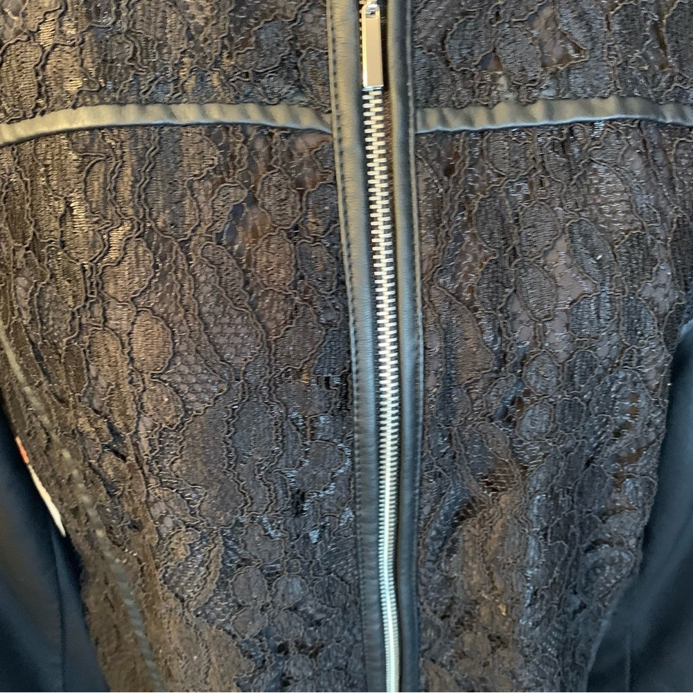 Christopher & Banks Black Faux Leather Jacket - Picture 6 of 15